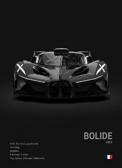 Bugatti Bolide Concept Poster