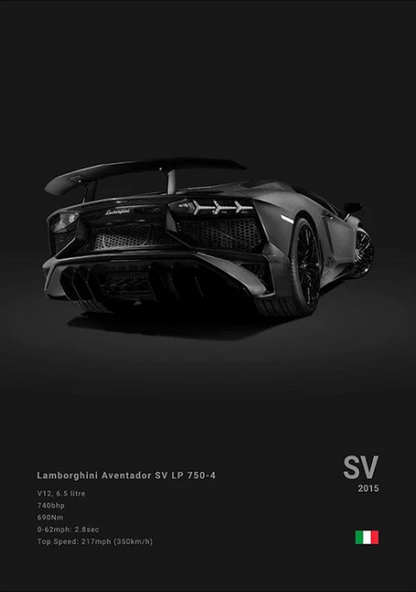 Lamborghini Aventador SV Concept Poster