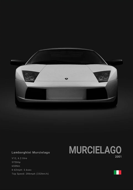 Lamborghini Murcielago Concept Poster