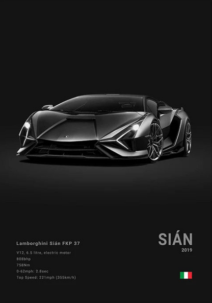Lamborghini Sián Concept Poster