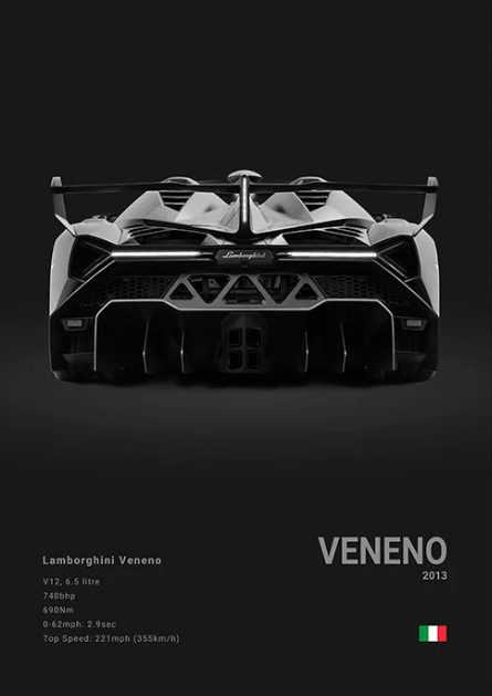 Lamborghini Veneno Concept Poster