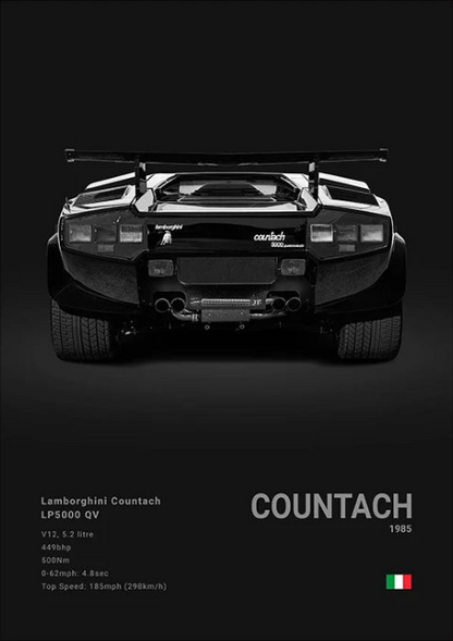 Lamborghini Countach 1985 Concept Poster
