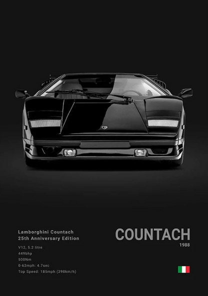 Lamborghini Countach 1988 Concept Poster