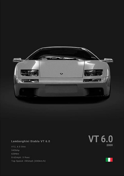 Lamborghini Diablo VT 6.0 Concept Poster