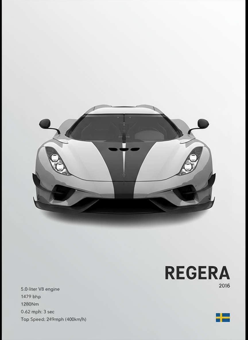 Koenigsegg Regera Concept Poster