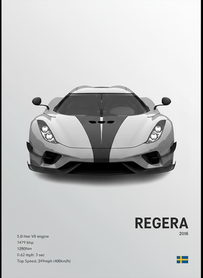 Koenigsegg Regera Concept Poster