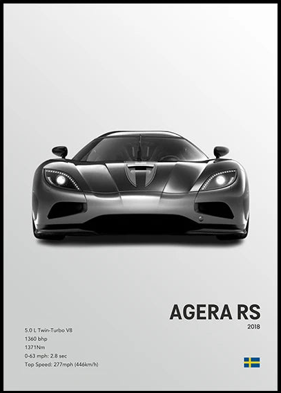 Koenigsegg Agera RS Concept Poster