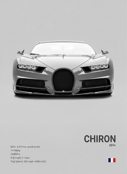 Bugatti Chiron Concept Poster