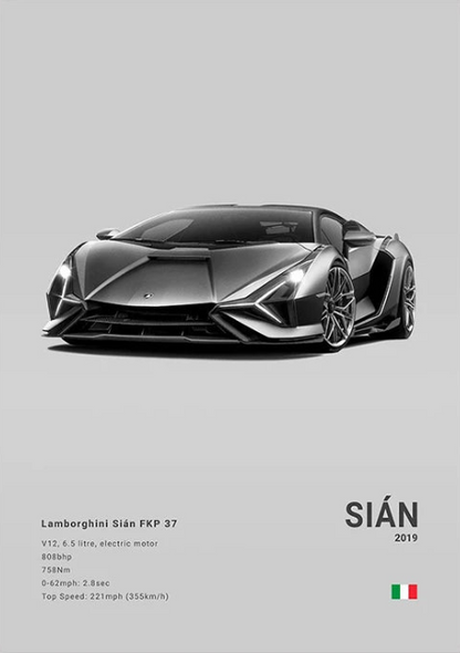 Lamborghini Sián Concept Poster