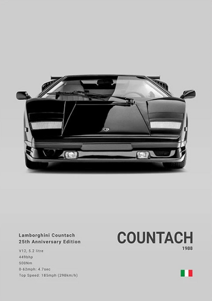 Lamborghini Countach 1988 Concept Poster