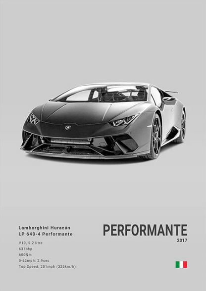 Lamborghini Huracán Performante Concept Poster