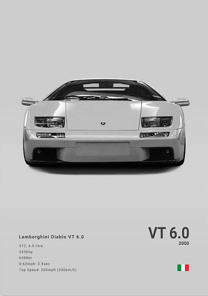 Lamborghini Diablo VT 6.0 Concept Poster