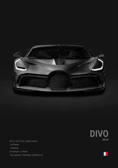 Bugatti Divo Concept Poster
