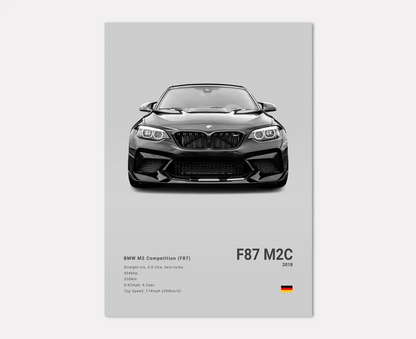 BMW F87 M2 Competition Concept Poster