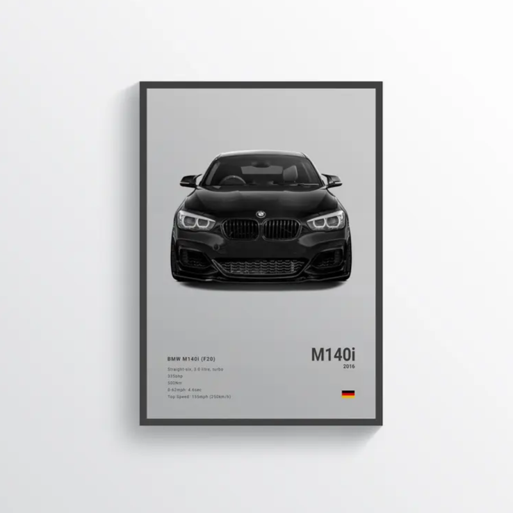 BMW F20 M140i Concept Poster