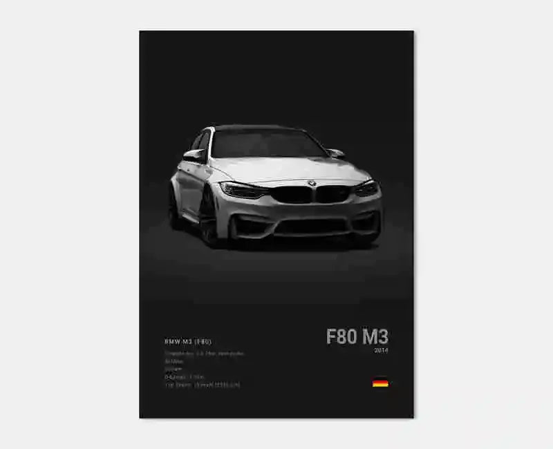 BMW F80 M3 Concept Poster