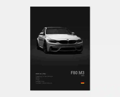 BMW F80 M3 Concept Poster
