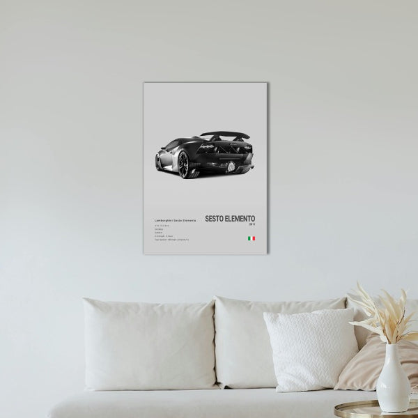 Lamborghini Sesto Elemento Concept Poster