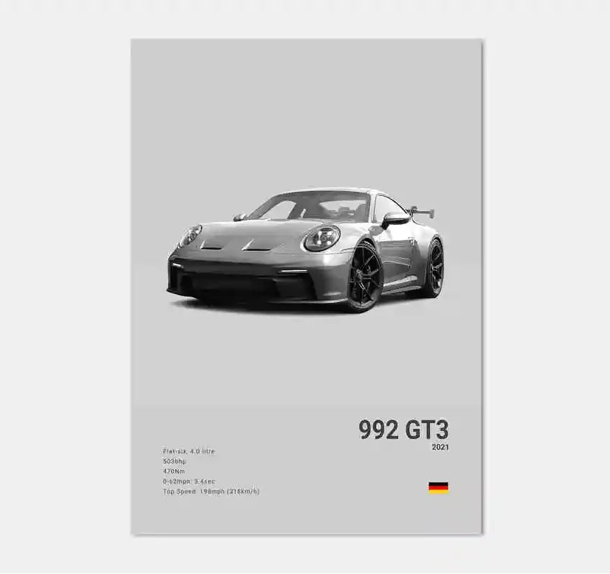 Porsche GT3 Concept Poster