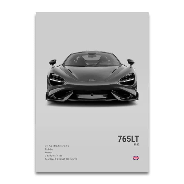 McLaren 765LT Concept Poster
