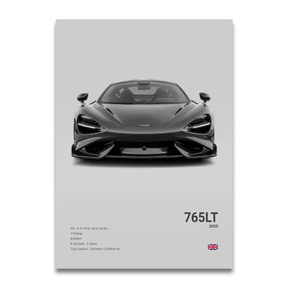 McLaren 765LT Concept Poster