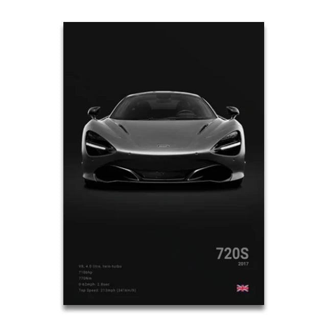 McLaren 720S Concept Poster