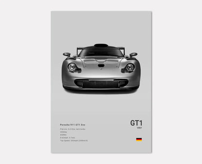 Porsche GT1 Concept Poster