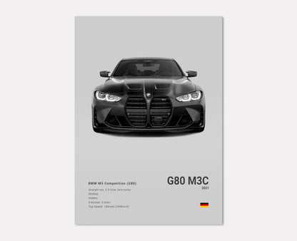 BMW G80 M3 Comp Concept Poster