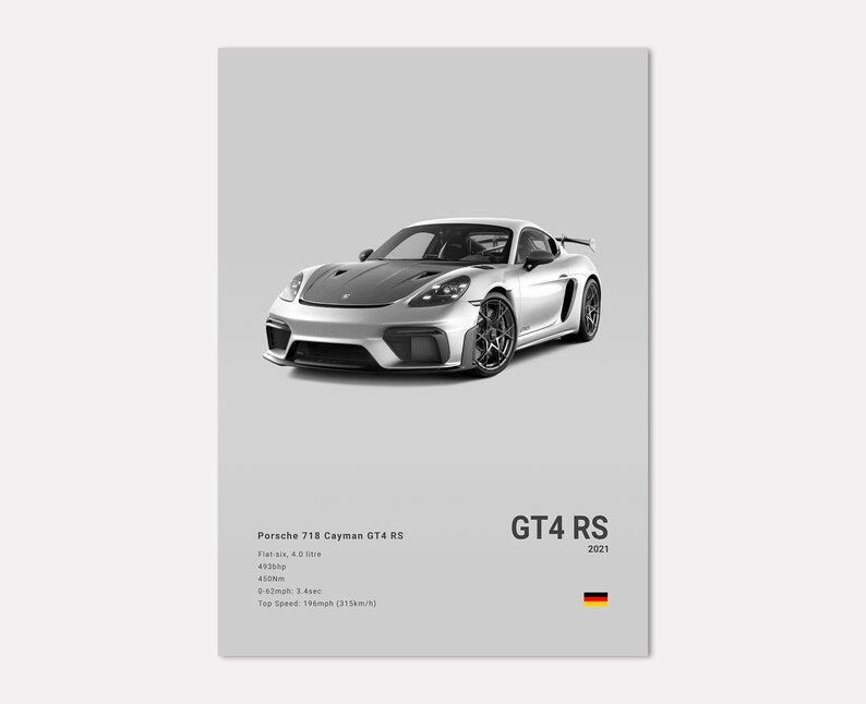 Porsche GT4 RS Concept Poster