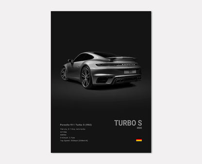Porsche 911 Turbo S Concept Poster