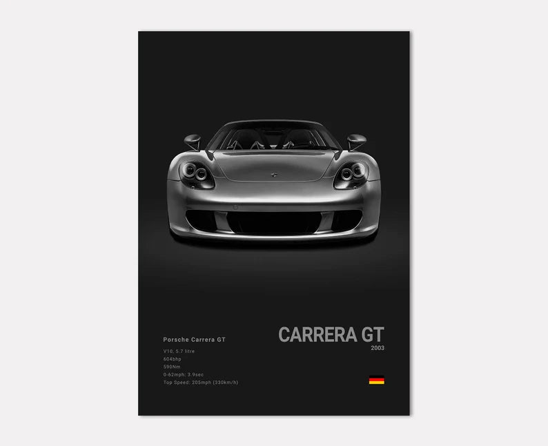 Porsche Carrera GT Concept Poster