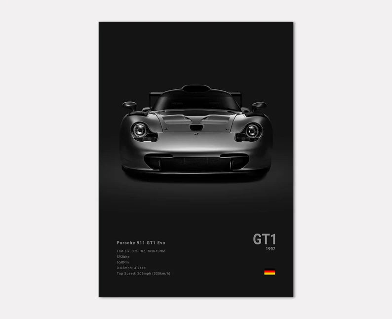 Porsche GT1 Concept Poster