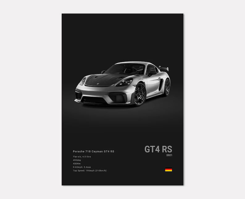 Porsche GT4 RS Concept Poster