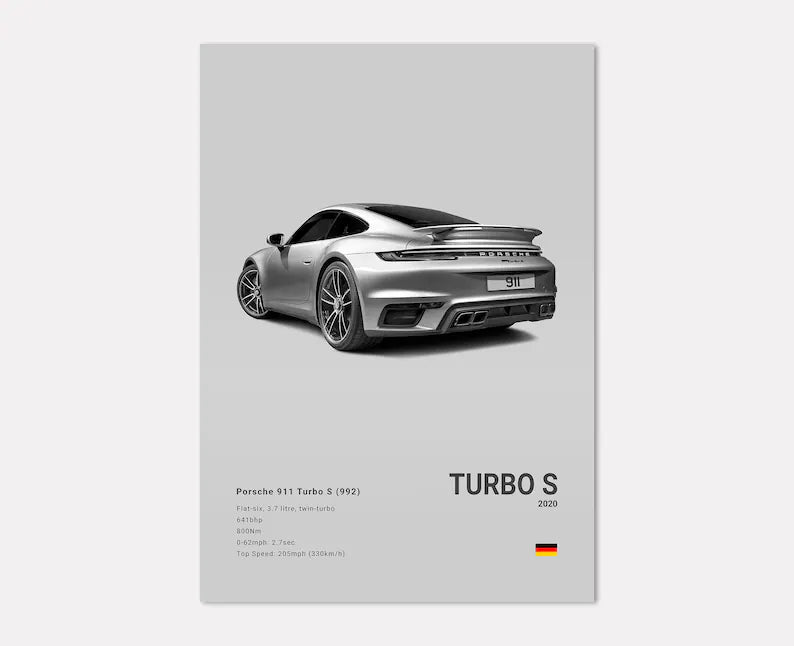 Porsche 911 Turbo S Concept Poster