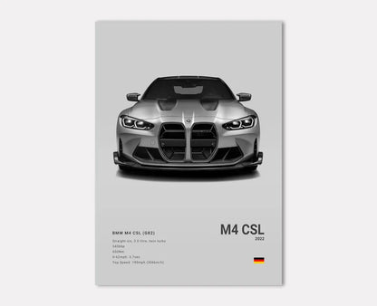 BMW G82 M4 CSL Concept Poster