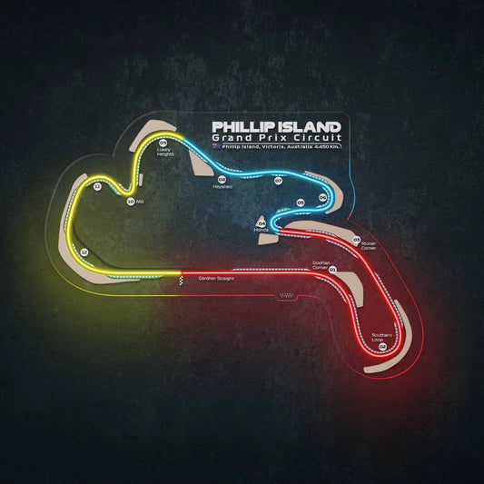 Phillip Island LED Race Track